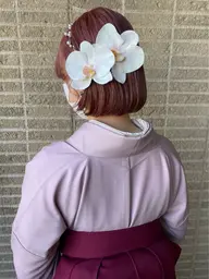 【 卒業式 】袴着付け👘🤍(注意事項あります)⚠️2日前〜当日即予約NG、問い合わせ可