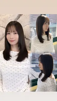 ポイントストレート&シャンプーブロー込み