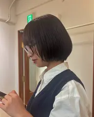 ナチュラルな質感の前髪ストレート🌿