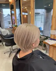 【✨透明感抜群ケアブリーチ使用✨】カット+ダブルカラー