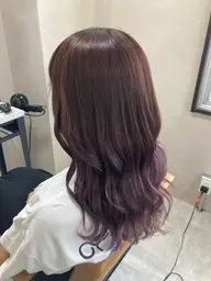 【ツヤ感アップ❣️ 】🍒ケアカラー+髪質改善トリートメント🍒