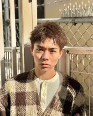 メンズカット＋カラー＋パーマ ¥21000