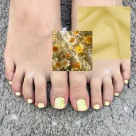オフ🈚️フット👣ワンポイントコース🩵パラジェル変更可🙆🏻【大宮/パラジェル/長さだし/フィルイン】