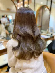 【⭐️6月限定メニュー⭐️】顔周りカット+透明感カラー+髪質改善1ステップトリートメント