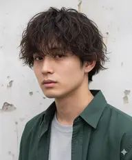 【ケア重視✨】パーマ+メンズカット+ケアTr+炭酸スパ