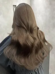 【ブリーチなしで透明感カラー🤍】ブリーチなしダブルカラー+クイックTR ¥7980