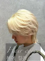 ハイトーン希望の方👦🏻💙 メンズカット+ブリーチダブルカラー+髪質改善