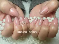 💕【ハンド】(オフ込み)ラメグラデーションコース(ベースカラーあり)+パーツ2個 ¥5500