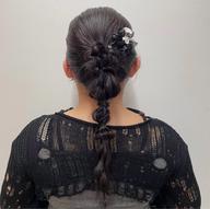 【結婚式のお呼ばれにオススメ✨️】編みおろしアレンジ🤍🫧