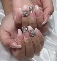 🦋【10本チップ長さ出し】持ち込みデザイン パーツ付け放題❣️ソフトジェルオフ付き