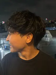 カット+シャドウパーマ