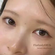 超軽量🪽フラットラッシュ100本🎀（初回オフ無料）【束感にしたい方にオススメ】