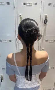お呼ばれ・イベント hair set 💛.⋆𝜗𝜚