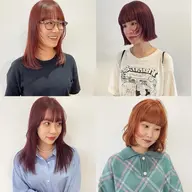 【ブリーチなしカラー + カラー】ブリーチ剤を使わないダブルカラー🪩ダメージレスで透明感を最大限に出してくれる🩵🪽