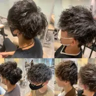 メンズカット＋低ダメージ特殊デザインパーマ（ツイスト、ツイストスパイラル、波巻き、フェザー）＋✨髪質改善トリートメント