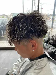 メンズ人気No.1✨✨波巻きスパイラル+カット✨✨12500