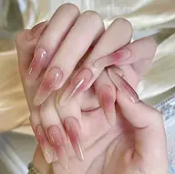 【❤️🔥大人気NO.4❤️🔥】チップ長さだし10本+チークネイルコース