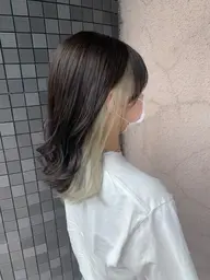 【新規限定】カット+インナーカラー(イルミナカラーとケアブリーチ使用)