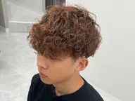 メンズカット＋パーマ+カラー