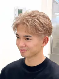 【夏期限定🔥】メンズカット+ブリーチ×2+カラー