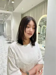 無料ミディアムヘアカットモデル➕ミルボントリートメント