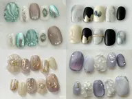【手元をゴージャスに★】アート&ニュアンス大人上品 定額デザイン(1)