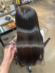 【まとまるツヤ髪】髪質改善ストレート&カラー&毛先カット【ボブ​〜​ロング専用メニュー】