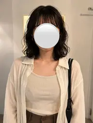 【ミディアムパーマ】ふわっとゆるっと簡単お洒落🌷濡らしてスタイリングするだけで周りと差がつくレディースパーマ☁️