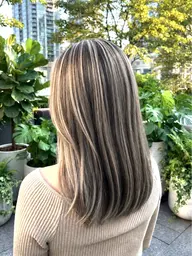 〔人気No.1🌟極上ハイライトも白髪ぼかしもお任せ✂️✨ 〕似合わせカット➕ケアブリーチハイライト➕ナノスチームTr