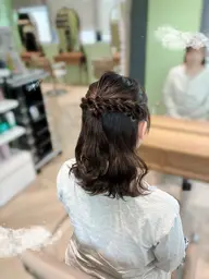 🎀ハーフアップアレンジ🎀 お呼ばれ💐💍