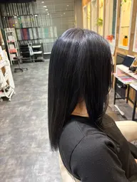 毛先整えカット、ワンカラー、TR