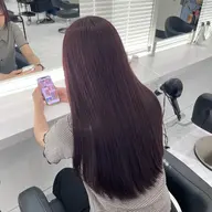 カット+縮毛矯正+ブリーチなしケアダブルカラー