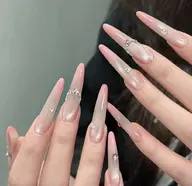 💙当店大人気💙カラ―グラデーション × 白マグネット + パーツ2個(ハンドネイル)