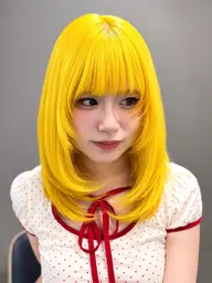 カット＋黒染め剥がしケアブリーチ＋カラー＋トリートメント🌸🥰✨