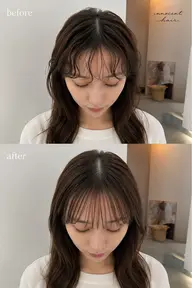 気になる部分だけ《前髪・顔周り》髪質改善美髪矯正シルクストレート