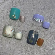 【期間限定✨】フットシェラックワンカラー＋4本までワンポイントアートOK　[ オフなし]