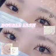 韓国風束感ご希望の方✨️💜ダブルラッシュ💜100束[所沢/エクステ/フラットラッシュ/まつげ/ダブルフラット]