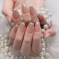 【初回オフ無料★ケア込み】✨10本アクリルスカルプ長さだし✨ラメグラ💎ミニモ限定価格🧸✨