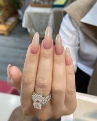 【チップ長さだし】🎀ワンカラー+ストーン10個つけ