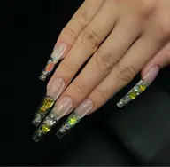10本長さだし+グラスネイル💎✨　オフ＆ケア込み　　　　[パラジェル]