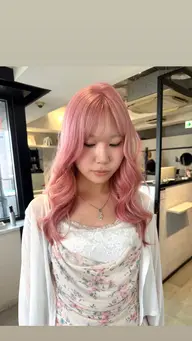 【ブリーチメニュー】 ケアブリーチ ＋ 髪質改善カラー ＋カット ＋ オージュアトリートメント