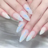大人気チップ長さだし+フレンチ/ミラ一/オ一口ラワンカラ一