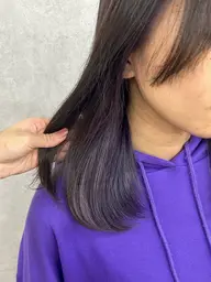 🌷チラ見えかわいい🌷.* インナー/イヤリング(ブリーチ込)➕全体カラー➕CMCトリートメント