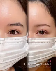 パリジェンヌラッシュリフト＋美眉wax脱毛+眉メイク[名古屋駅/まつ毛パーマ/アイブロウ]