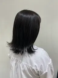 🎨グレイカラー(肩下)自然な白髪染めカラー✨