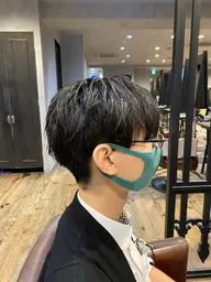 《U-30》🐬刈り上げマッシュスタイル🐬×💙メンズカット💙(シャンプー込)【クチコミ書いていただける方限定😎】