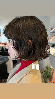 レディースカット＋パーマ＋ケアトリートメント【ボブ、肩上スタイル🌱】