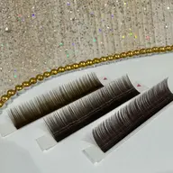 ❤️‍🔥急募❤️‍🔥ボリュームラッシュ🤎ふんわりブラウン/LED/100束