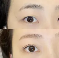 《目元パッチリ👀》眉毛アイブロウデザインWAX+選べるまつ毛パーマ ¥10,300