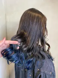 🦋ご新規様限定クーポン🦋✨インナーカラー、裾カラー✨部分ブリーチ+アドミオフルカラー+1stepトリートメント
